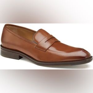NWT! Johnston & Murphy Brown Leather Penny Loafers elegant men’s